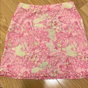 Lilly Pulitzer Skirt Size 4 USED vintage print